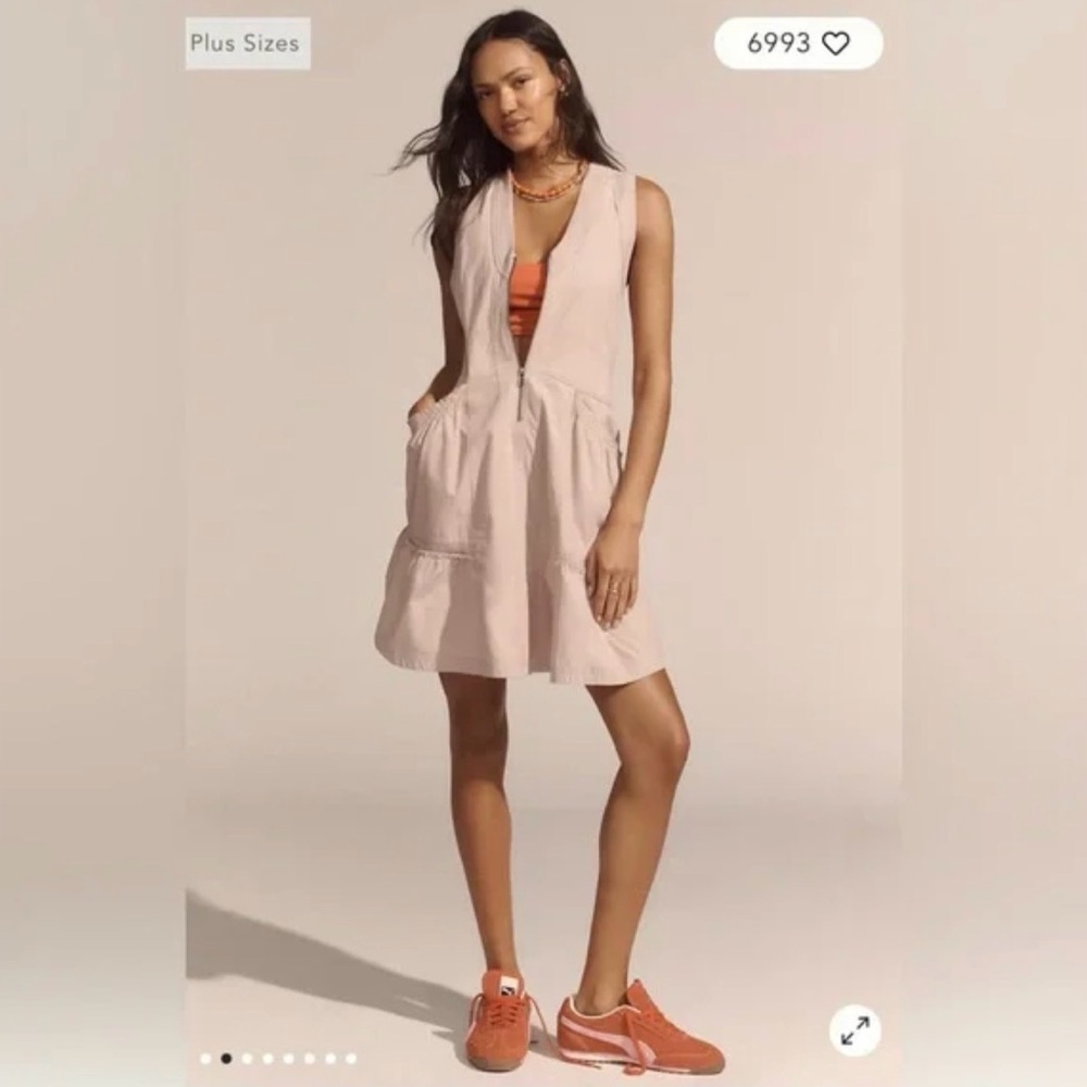 Daily Practice Trek Utility Dress in Muted Rose Size Medium